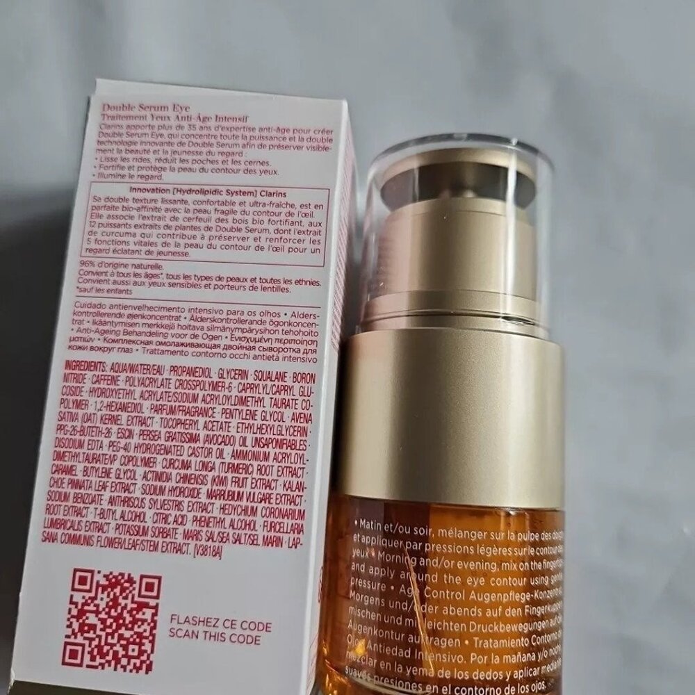 (for 2 bottles) Clarins double serum for EYE 20ml - Picture 4 of 7